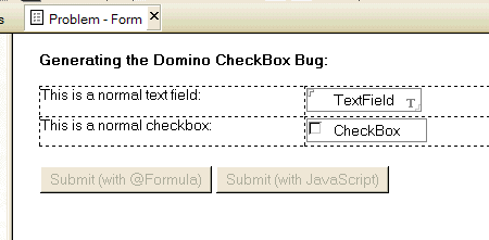 A simple Domino form